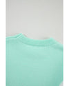 Green Chevron Colorblock Ribbed Knit Drop Shoulder Sweater - XL
