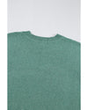 Green Star Pattern Drop Shoulder Sweater - XL