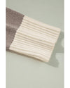 Simply Taupe Colorblock Loose Pullover Sweater - L