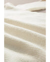 White Snowflake Christmas Tunic Sweater - L