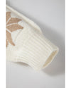 White Snowflake Christmas Tunic Sweater - M