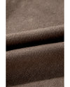 Parchment Contrast Flower Half Zipper Stand Neck Sweater - M