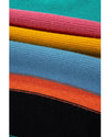 Yellow Colorblock Mixed Textured Drop Shoulder Sweater - M