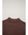 Coffee Western Howdy Boot Graphic High Neck Sweater - M