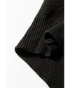 Black Halloween Pumpkin Face Pattern Drop Shoulder Sweater - L