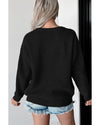 Black Hello Pumpkin Graphic Sweater - XL