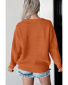 Flamingo Hello Pumpkin Graphic Sweater - M