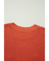 Gold Flame Thanks Giving Letter Graphic Crew Neck Sweater - M