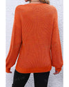 Gold Flame Thanks Giving Letter Graphic Crew Neck Sweater - M