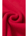 Racing Red Merry Graphic Sequin Sleeve Turtleneck Sweater - M