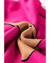 Rose Red YEEHAW Cowboy Hat Drop Shoulder Oversized Sweater - L