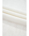 White Eyelet Knit Tied Back Short Sleeve Sweater - 2XL