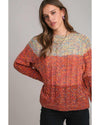 Multicolour Colorful Confetti Wool Ball Knitted Sweater - M