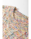 Multicolour Colorful Confetti Wool Ball Knitted Sweater - M