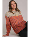 Multicolour Colorful Confetti Wool Ball Knitted Sweater - M