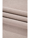 Simply Taupe Colorblock Exposed Seam Round Neck Sweater - L