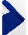 Dark Blue Cherckerboard Round Neck Sweater Vest - XL