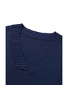 Dark Blue Knit Vest Pullover Sweater - XL