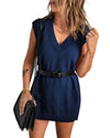 Dark Blue Knit Vest Pullover Sweater - XL