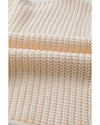 White Solid Textured Knit Side Pockets Buttoned Sweater Vest - XL