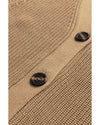 Parchment V Neck Buttoned Front Sweater Vest - XL