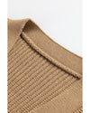 Parchment V Neck Buttoned Front Sweater Vest - XL