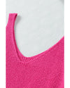 Rose Cropped Woolen Knit Vest - L