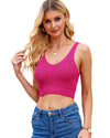 Rose Cropped Woolen Knit Vest - XL