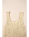 Apricot Textured U Neck Slim Fit Sweater Vest - 2XL