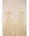 Apricot Textured U Neck Slim Fit Sweater Vest - 2XL