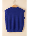 Bluing Sparkling American Flag Knitted Vest - XL