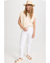 Beige Cable Knit Dolman Armholes Sweater Tank - L