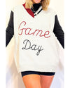 White Vintage Game Day Sweater Vest - M