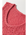 Flamingo Textured Knit U Neck Slim Fit Sweater Vest - XL