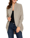 Azura Exchange Khaki Super Soft Long Sleeve Open Cardigan - 2XL