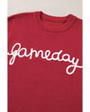 Racing Red Game Day Rugby Football Season Sweater Vest - S