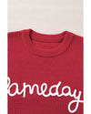 Racing Red Game Day Rugby Football Season Sweater Vest - S