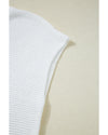 Jet Stream Solid Color Sweater Tee with Side Slits - M