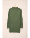 Green Front Pocket and Buttons Closure Cardigan - 2XL