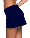 Plus Size Navy Blue Skirted Swim Bikini Bottom - 4XL