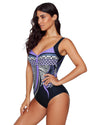 Azura Exchange Purple Tribal Print One Piece Swimsuit - 2XL