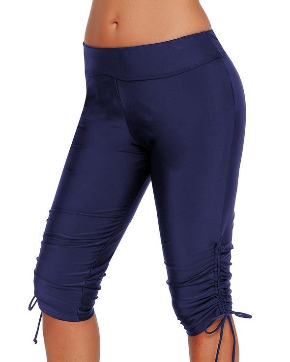 Blue Side Drawstring Rash Guard Boardshort - S