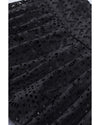 Black Crochet Lace Skirted Bikini Bottom - M