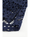 Blue Lace Shorts Attached Swim Bottom - M