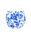 Blue Square Neck Sleeveless Fashion Print Tankini Set - M