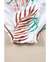 Mineral Red Drawstring Tummy Control Mix-and-match 2pcs Tankini Swimsuit - M