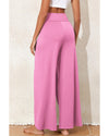 Bonbon Knotted Drop Waist Split Leg Relaxed Pants - 2XL