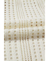 Beige Open Knit Drawstring Waist Beach Dress - S