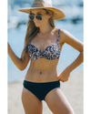 Azura Exchange Leopard Twisted Bust Bikini Set - L