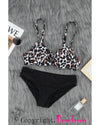 Azura Exchange Leopard Twisted Bust Bikini Set - M